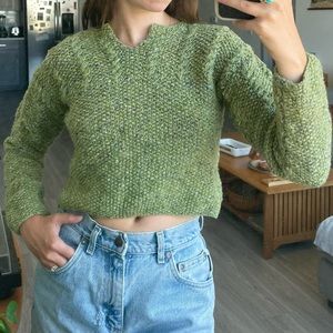 **SOLD** Vintage Cropped Knit Sweater